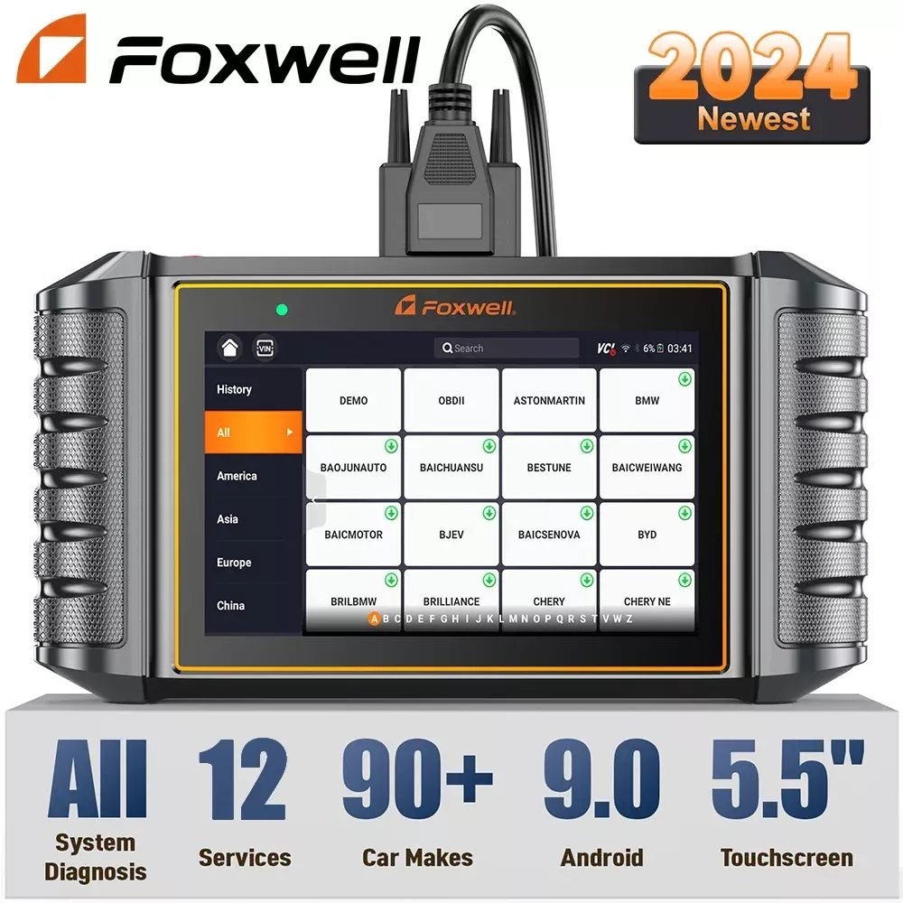 Foxwell NT726 OBD2 Scanner todos os sistemas óleo EPB 12 redefinir D.PF leitor de código de registro da bateria OBD 2 ferramentas de diagnóstico do carro