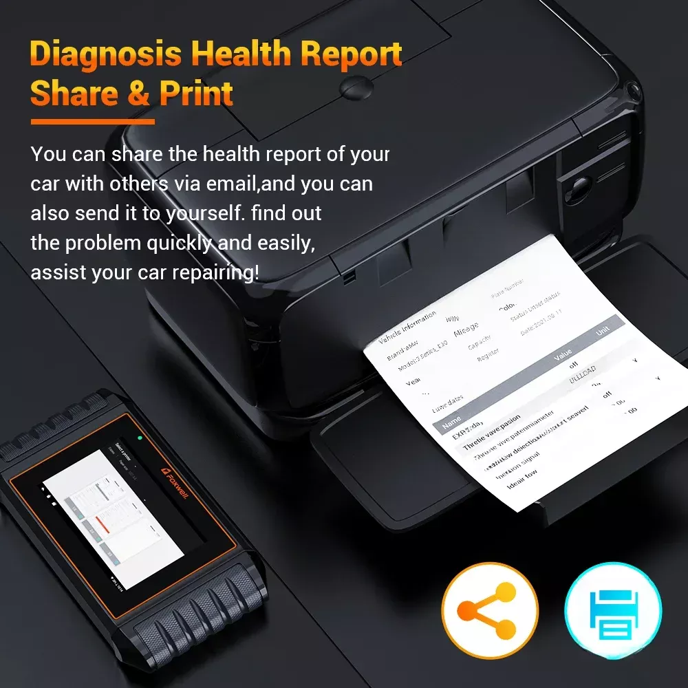Foxwell NT726 OBD2 Scanner todos os sistemas óleo EPB 12 redefinir D.PF leitor de código de registro da bateria OBD 2 ferramentas de diagnóstico do carro