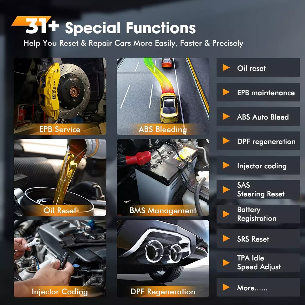 Ferramenta de diagnóstico do leitor de código OBD2 do bluetooth OBD2 do scanner automóvel de FOXWELL NT809BT de todo o sistema