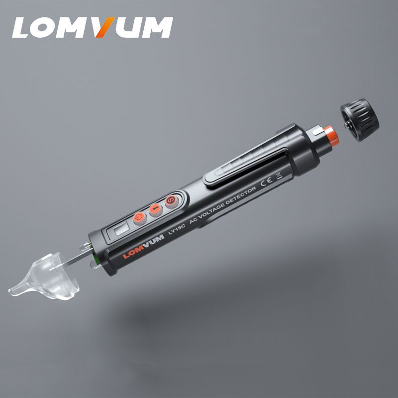 LOMVUM AC Tensão Elétrica Compacta Pen Teste Corrente Lápis Disjuntor Finder 12V/48V-1000V Tensão Sensibilidade Um log