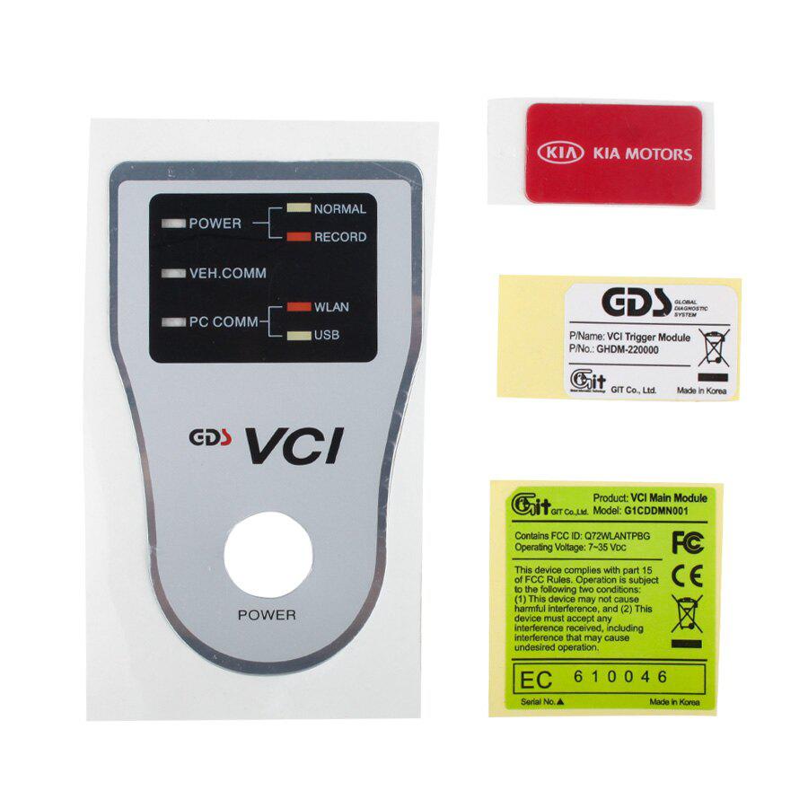 GDS VCI para KIA &HYUNDAI com Trigger Module Firmware V2.02 Software V19 Versão Vermelha