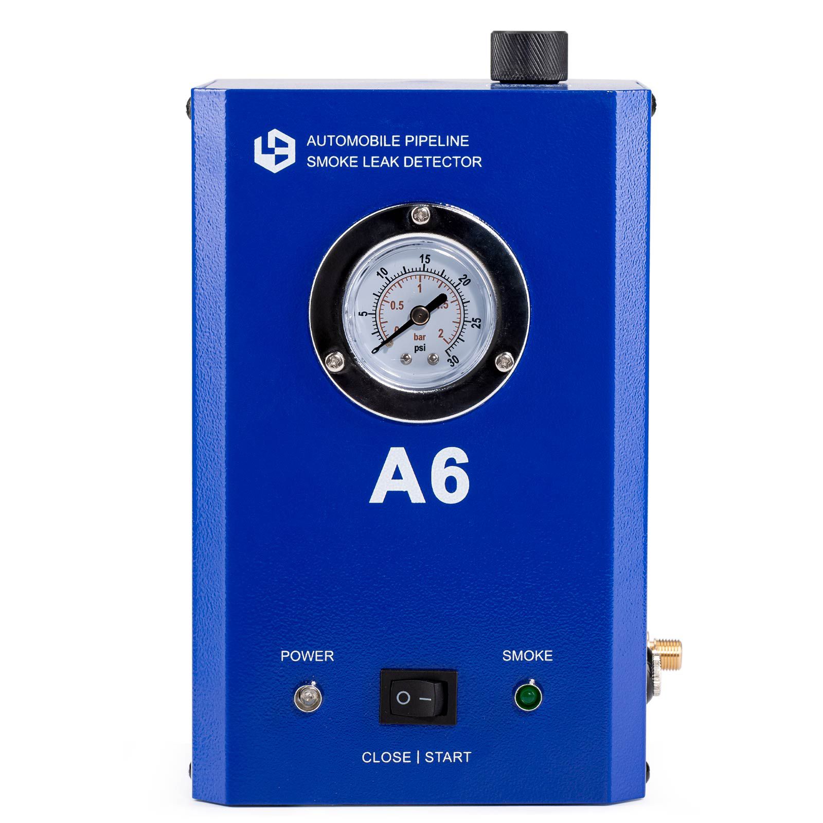 Detector de vazamento de fumaça de tubulação automóvel GODIAG A6 com vazamento de teste de medidor de pressão em sistemas de tubulação de veículos para carros, motocicletas, motos de neve, ATV, barcos