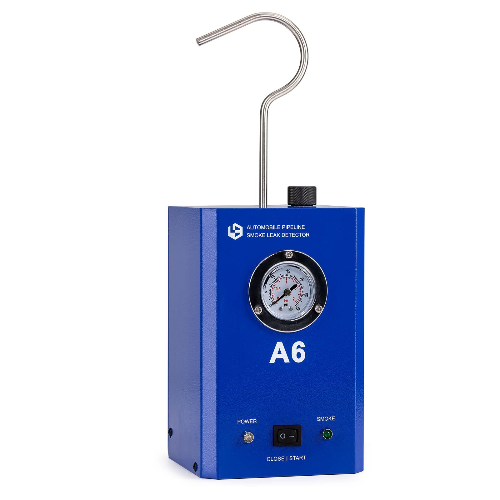Detector de vazamento de fumaça de tubulação automóvel GODIAG A6 com vazamento de teste de medidor de pressão em sistemas de tubulação de veículos para carros, motocicletas, motos de neve, ATV, barcos