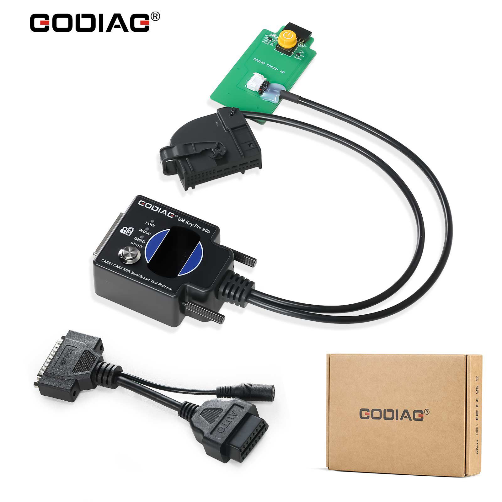 2024 GODIAG CAS2 CAS3 SER Plataforma de Teste Semi Inteligente Detecta CAS e Sincronização de Chaves Dados de CAS de correspondência sem solda Ler, Escrever e Programar