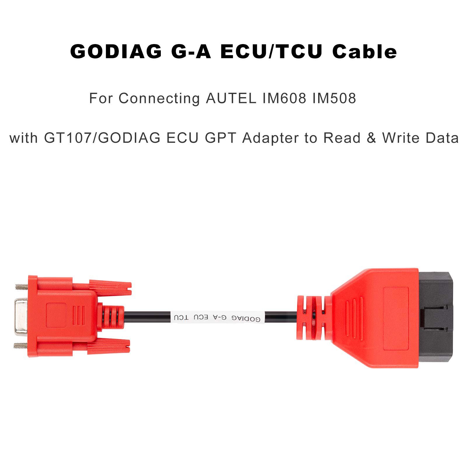 2025 GODIAG G-A ECU / TCU Cable para conectar AUTEL IM608 IM508 com GT107 / GODIAG ECU GPT Adaptador para ler e gravar dados