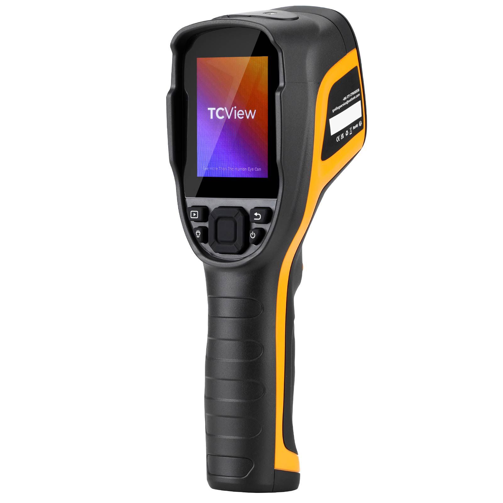 GODIAG GC001 Câmera de imagem térmica portátil, 256 x 192 IR de alta resolução, câmera infravermelha suporte Análise do PC e gravação de vídeo