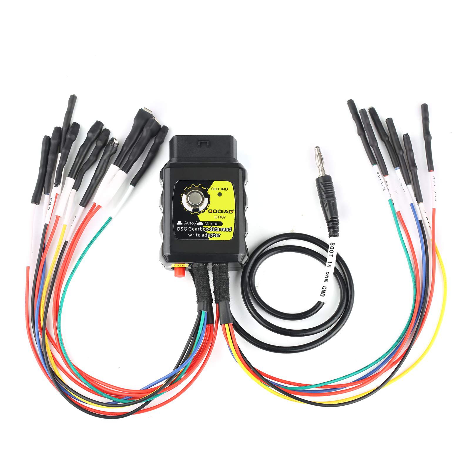 2024 GODIAG GT107 DSG Adaptador de caixa de engrenagens com GT105 II IMMO Prog AD para DQ250, DQ200, VL381, VL300, DQ500, DL501, Benz, BMW
