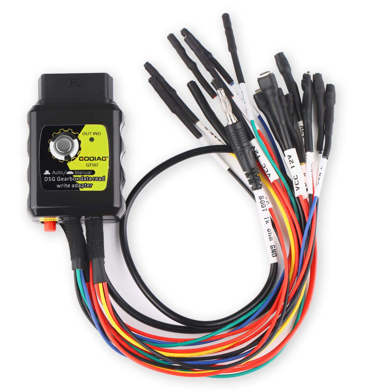 2024 GODIAG GT107 DSG Adaptador de caixa de engrenagens com GT105 II IMMO Prog AD para DQ250, DQ200, VL381, VL300, DQ500, DL501, Benz, BMW