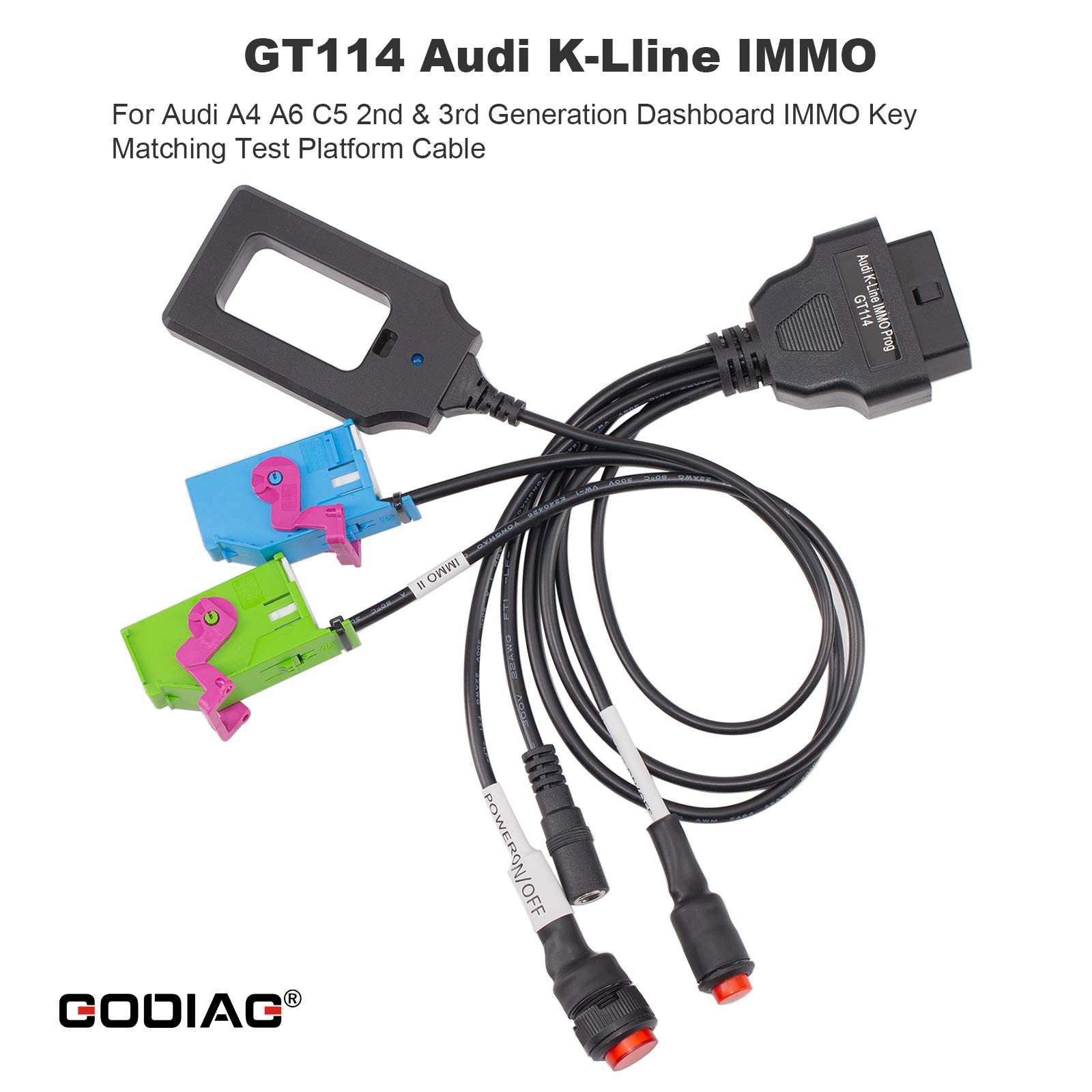 2025 GODIAG GT114 para Audi K-Lline IMMO A4 A6 C4 2ª/3ª Geração Painel IMMO