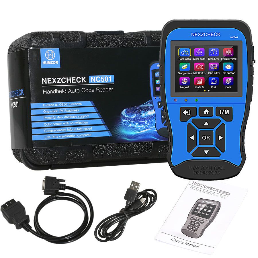HUMZOR NexzCheck NC501 OBD2 &EOBD Scanner for Universal Vehicles