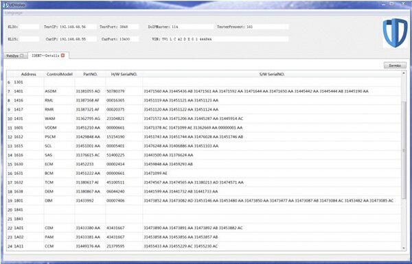 Verificar informações ECUs