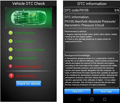 Interface de diagnóstico OBD para o Androide