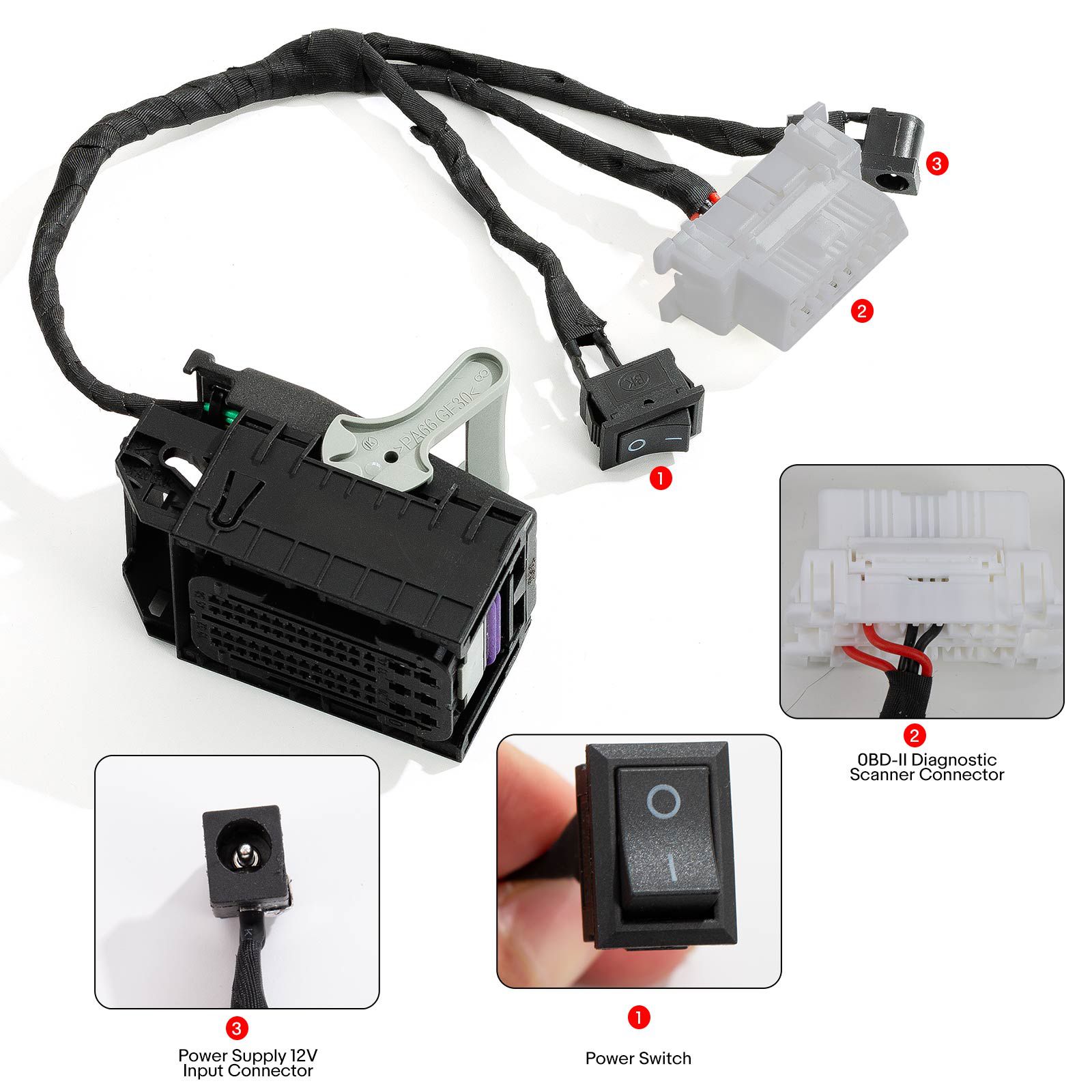 Cabo do adaptador de correspondência da chave 46 do OEM K-010 para a ignição/programação da motocicleta BMW