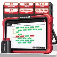 K10 Pro Full Systems Scanner Bidirecional Topologia Mapa Carro Scanner suporte 40+ Reset Serviço ECU Codificação CANFD&DOIP