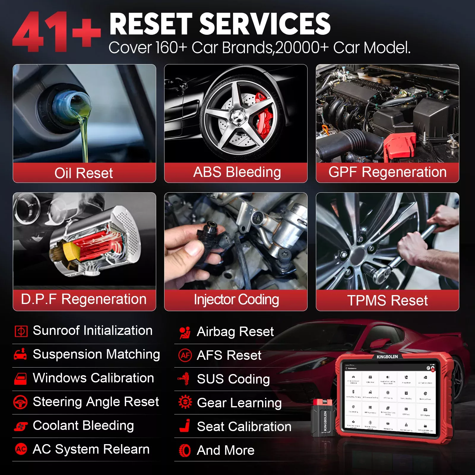 K10 Pro Full Systems Scanner Bidirecional Topologia Mapa Carro Scanner suporte 40+ Reset Serviço ECU Codificação CANFD&DOIP