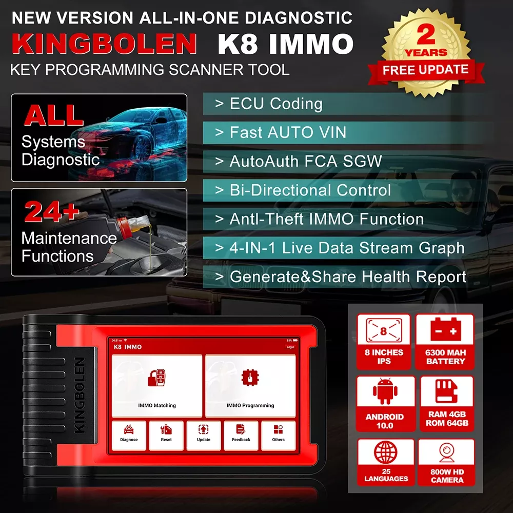 K8 IMMO chave ferramenta de programação programador do imobilizador do carro todas as ferramentas de diagnóstico do sistema pk LAUNCH IMMO Elite X-PROG 3