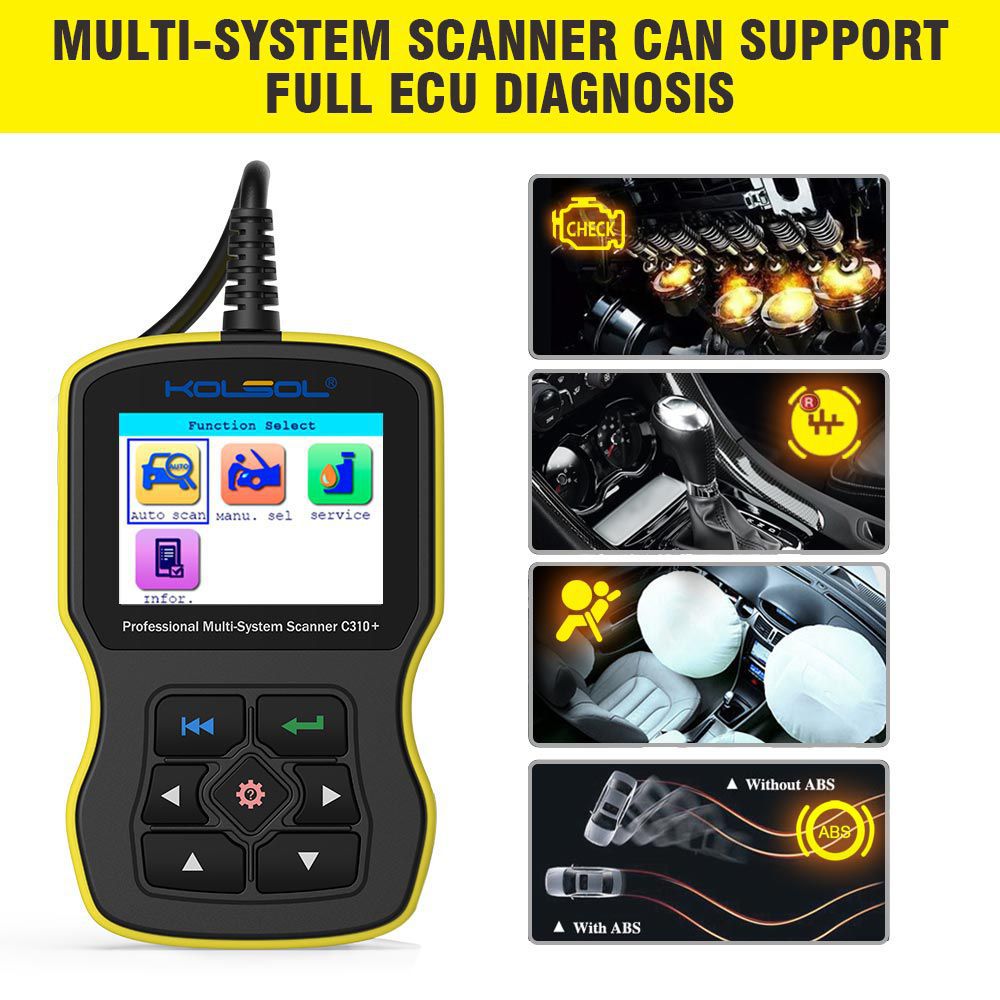 KOLSOL C310 Scan de Sistema Completo Tool Code Scanner for BMW
