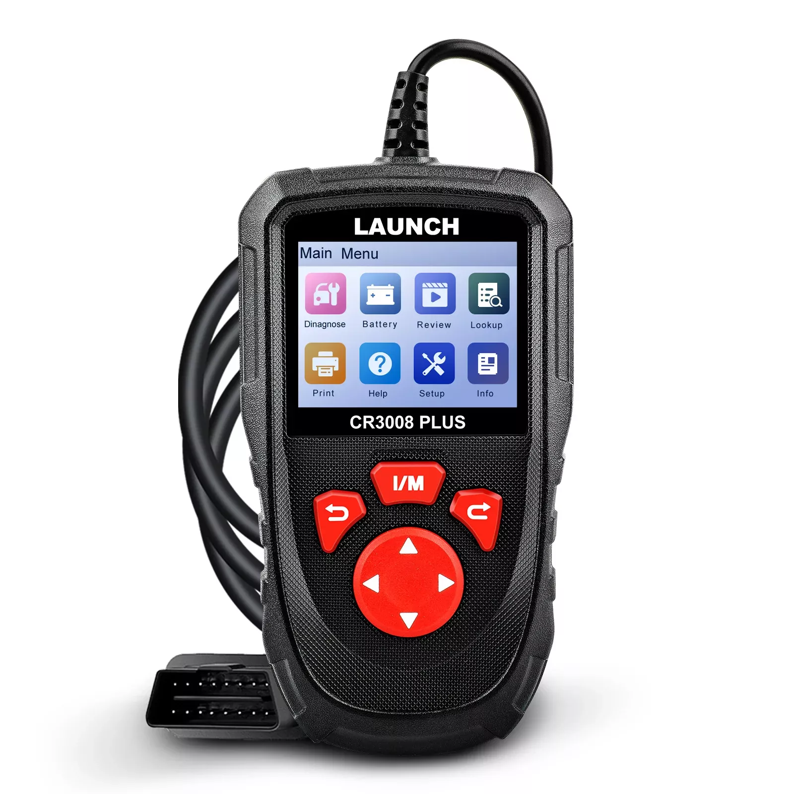 Lançamento CR3008 mais OBD2 scanner ferramenta diagnóstica leitor de código de atualização de vida verificar código do motor OBDII ferramenta de digitalização do carro