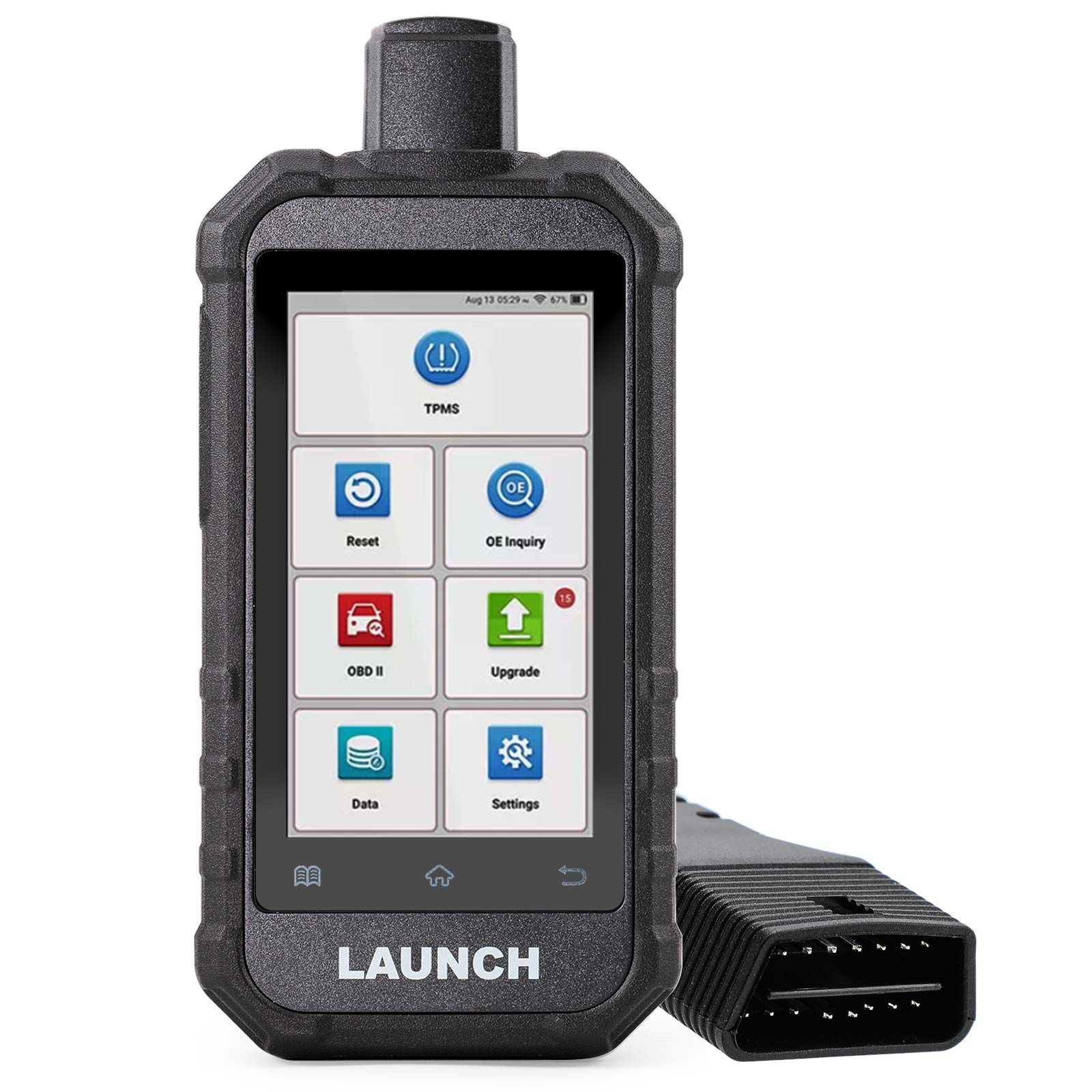 2025 LAUNCH Creader TPMS 5011 V2 TPMS ferramenta de diagnóstico de ativação WIFI atualização 12 funções de redefinição ativar 315/433MHZ & 2.4Ghz sensores de pressão dos pneus