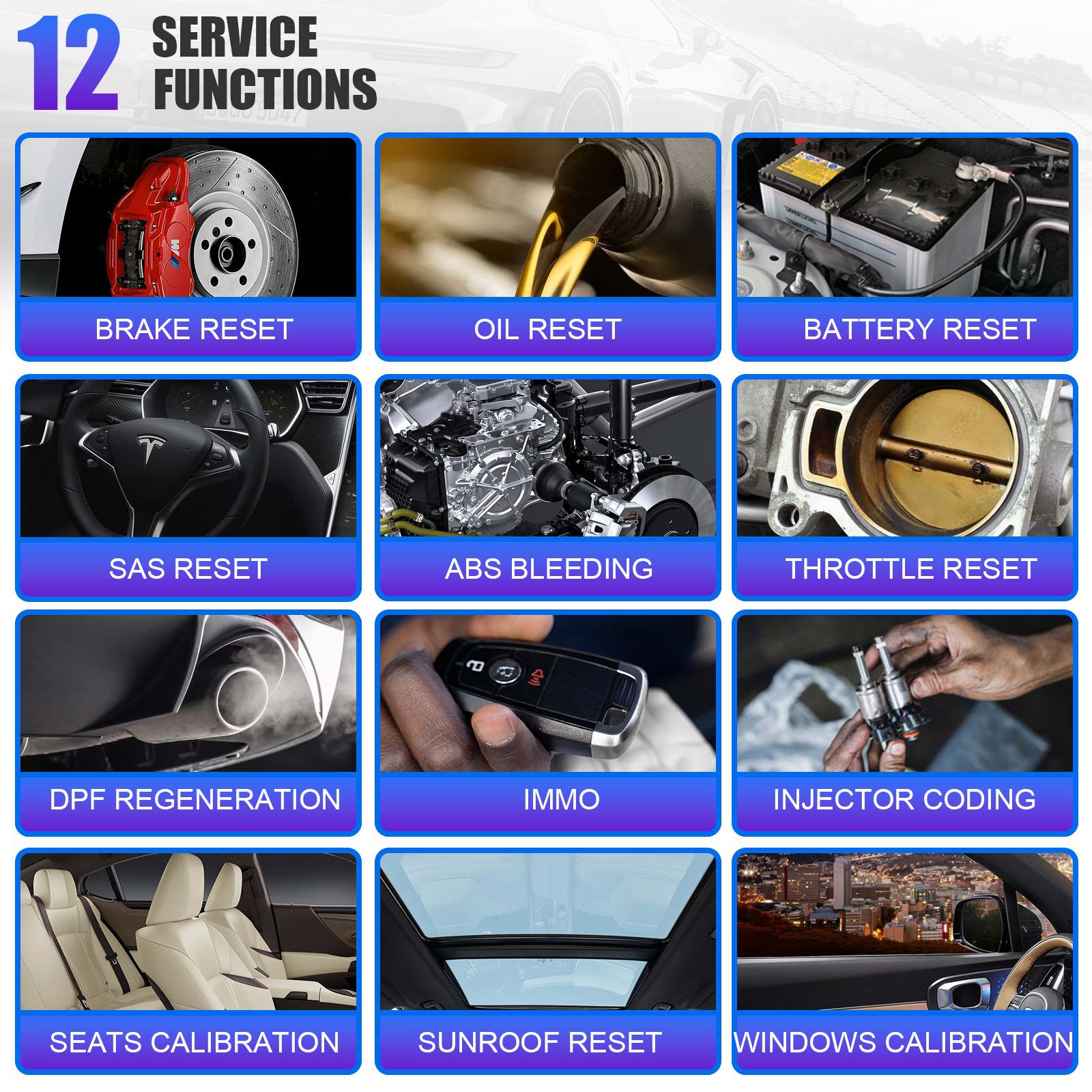 2025 LAUNCH Creader TPMS 5011 V2 TPMS ferramenta de diagnóstico de ativação WIFI atualização 12 funções de redefinição ativar 315/433MHZ & 2.4Ghz sensores de pressão dos pneus