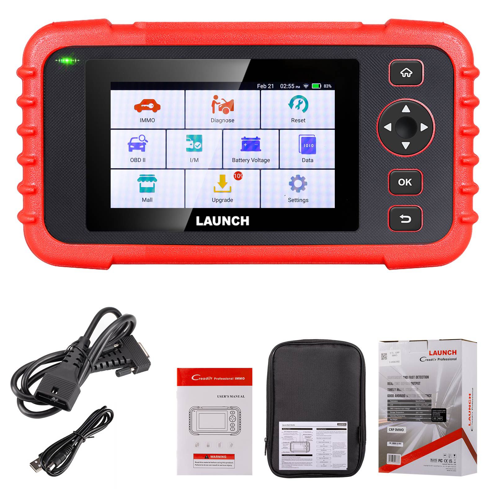 Lançamento CRP IMMO Creader Scanner diagnóstico profissional IMMO OBD IMMO correspondente identifica automaticamente o código VIN Wi-Fi atualização