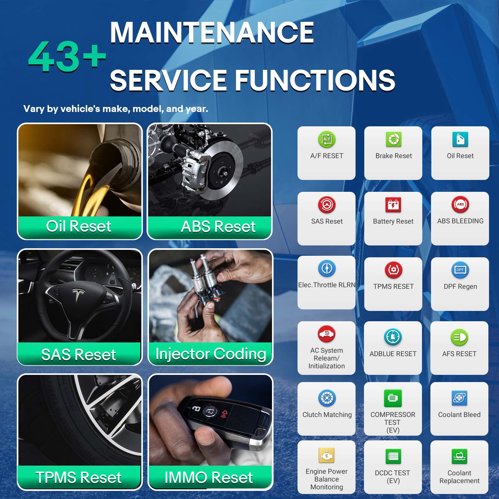 2025 Lançamento CRP919 EV Diagnostic Scanner 43+ Funções de Serviço para Veículos Elétricos Carros de Nova Energia