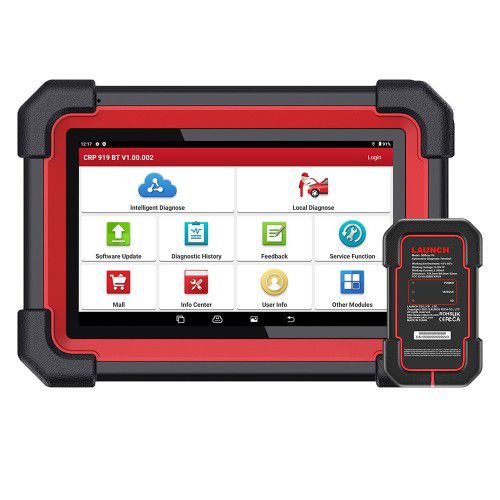 Lançamento CRP919E BT Scanner diagnóstico com Bluetooth suporta CAN FD DoIP e ECU codificação 31 + OE-nível funções de manutenção