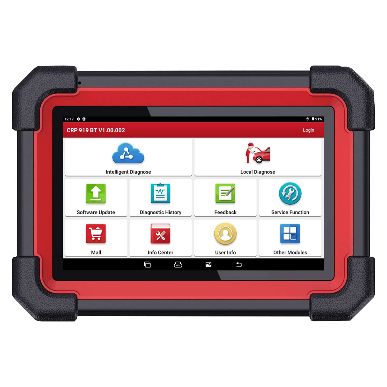Lançamento CRP919E BT Scanner diagnóstico com Bluetooth suporta CAN FD DoIP e ECU codificação 31 + OE-nível funções de manutenção