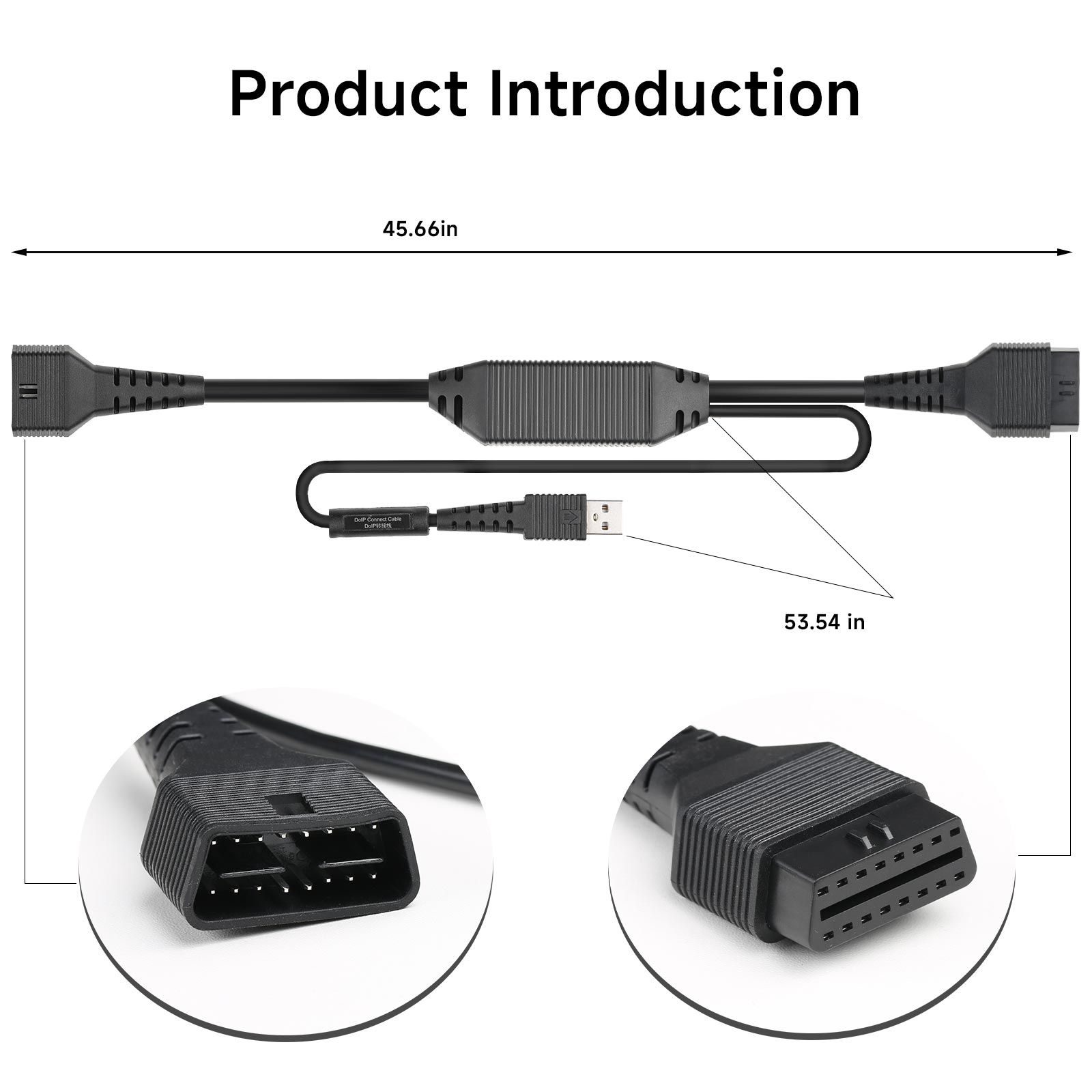 2024 LAUNCH DOIP Cabo adaptador para dispositivos com conectores Bluetooth CAR VII