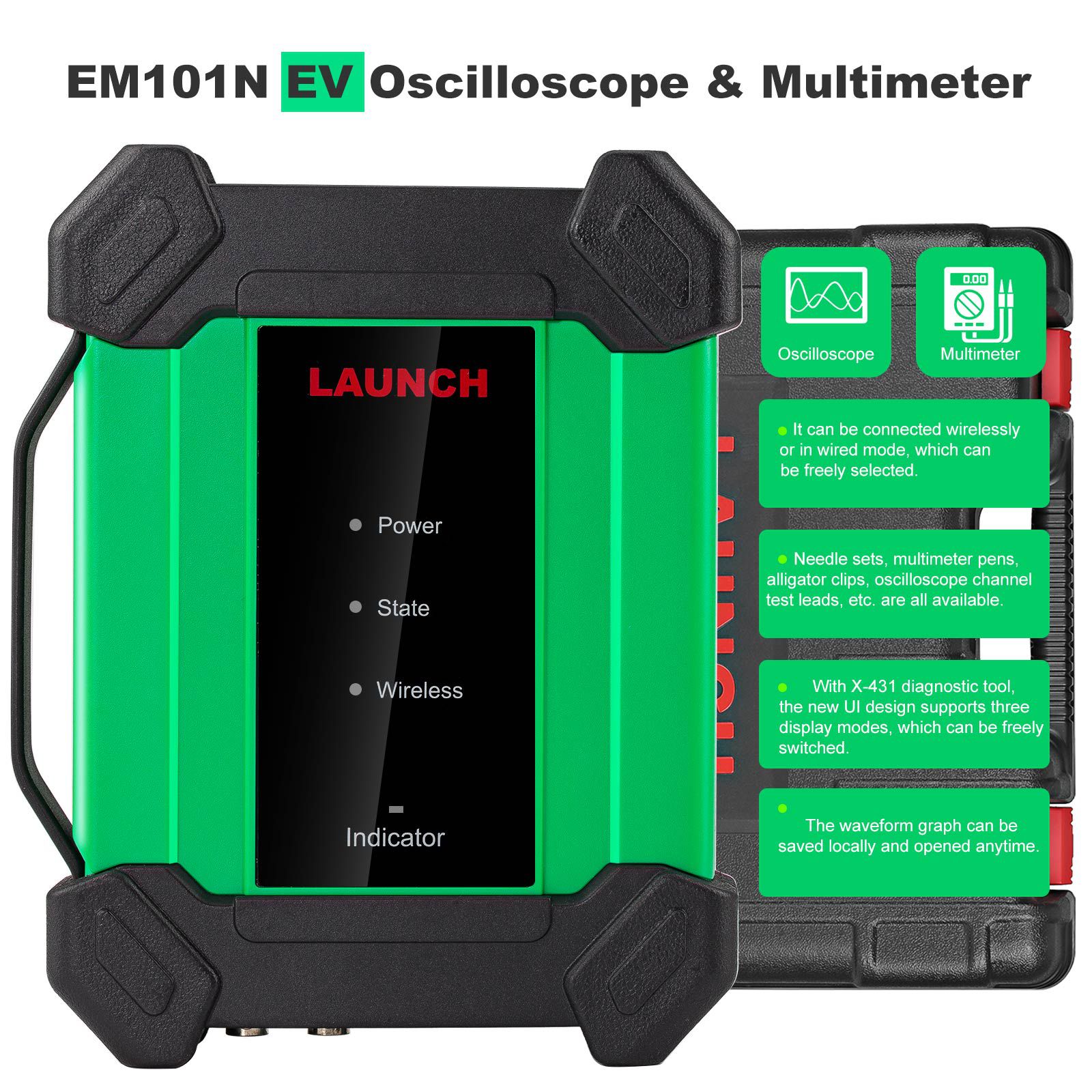 Lançamento EM101N EV Osciloscópio & Multimetro