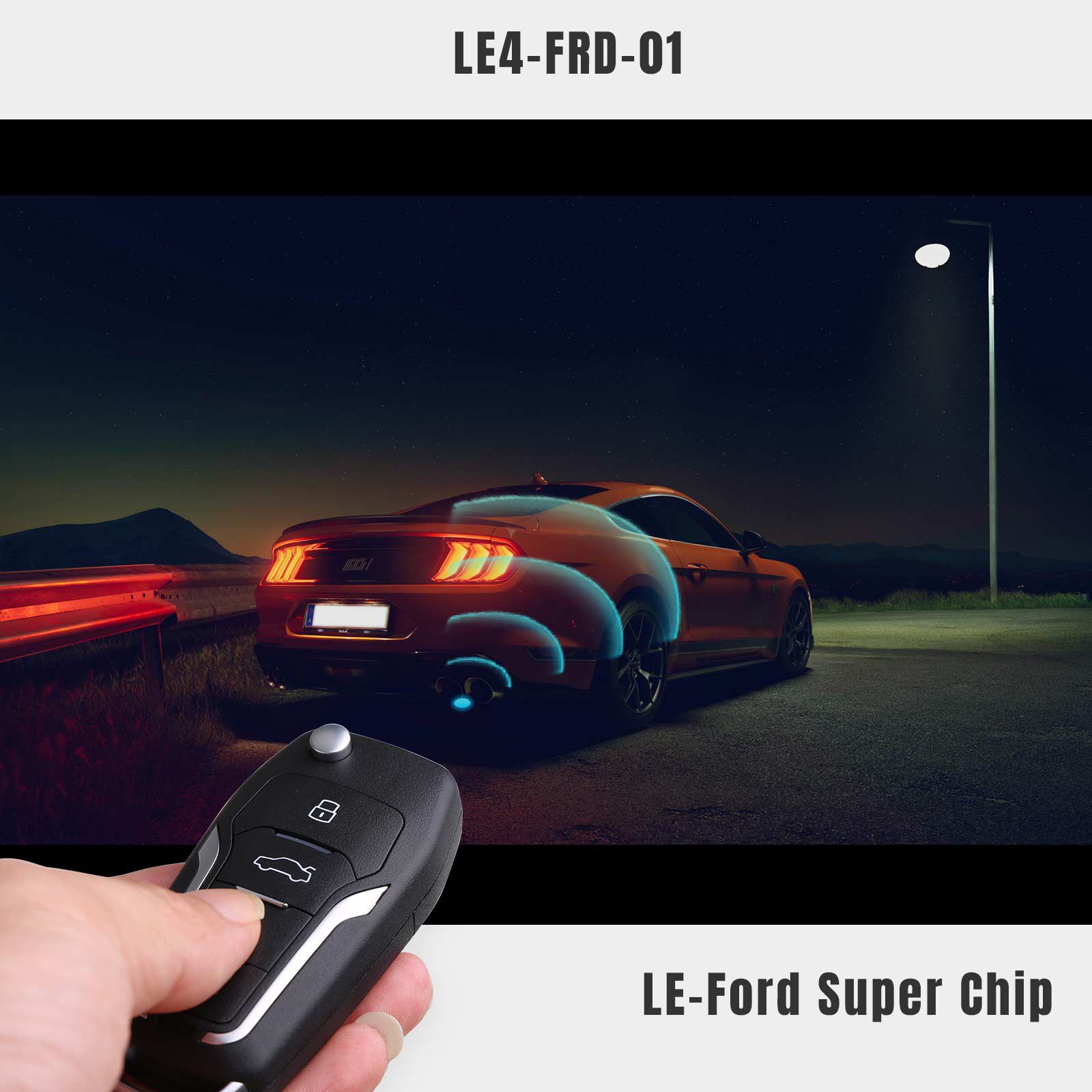 Lançamento LE4-FRD-01 LE-Ford Super Chip Smart Key (dobrável 4 botões) 5pcs/lot