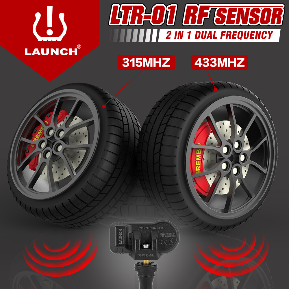 Lançamento LTR-01 RF Sensor 315MHz & 433MHz 2 em 1 TPMS Sensor Ferramenta Programável