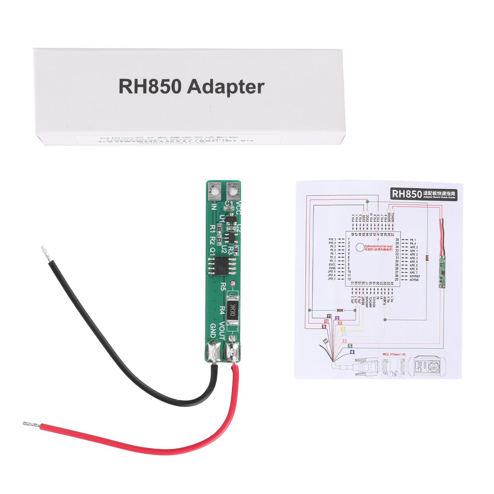 2024 LAUNCH RH850 placa de adaptador para leitura e escrita de dados de vários microcontroladores RH850