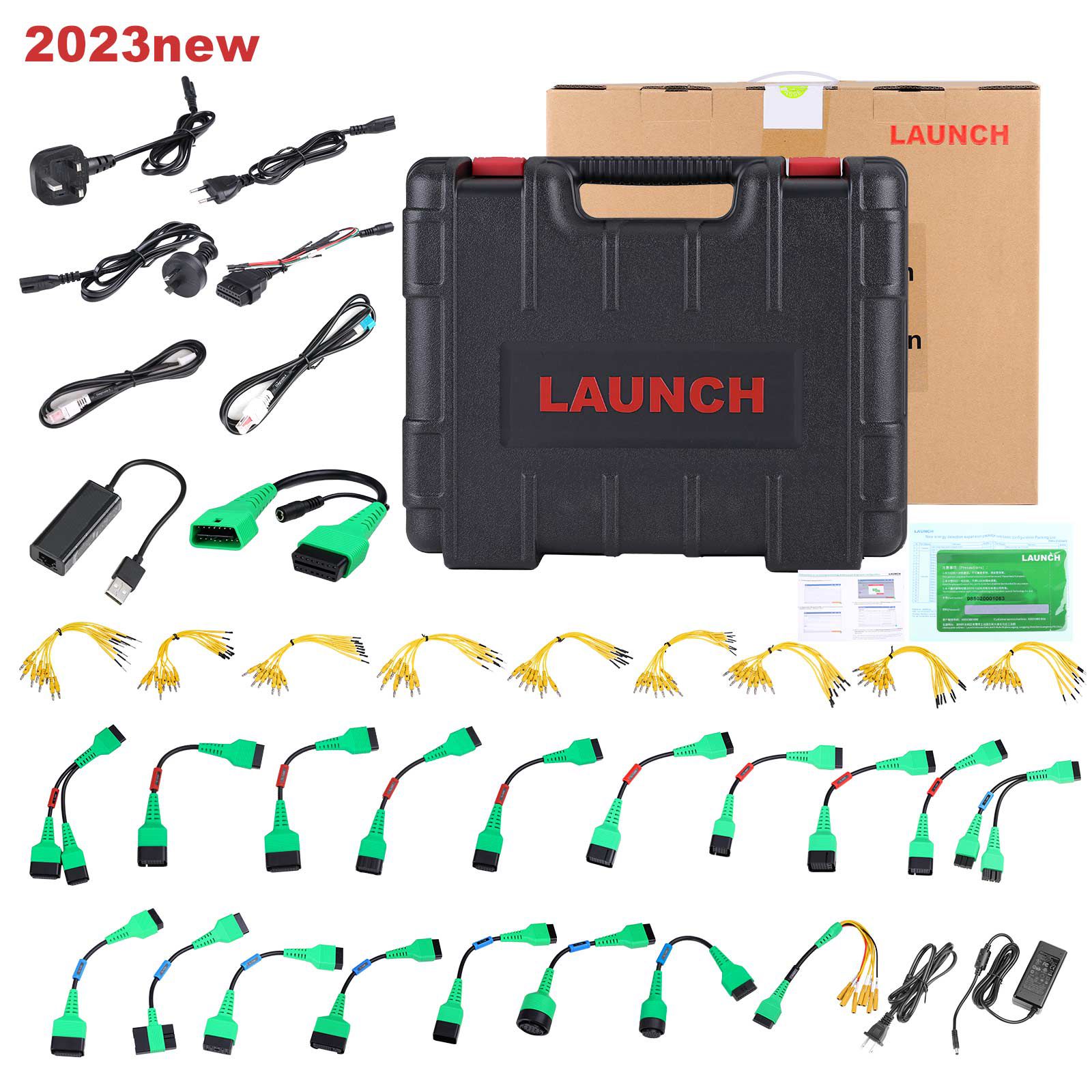 2024 Lançamento X-431 PAD VII PAD 7 Elite Automotive Diagnostic Tool mais X431 EV Diagnostic Upgrade Kit com Cartão Suporta Diagnósticos de Bateria de Nova Energia