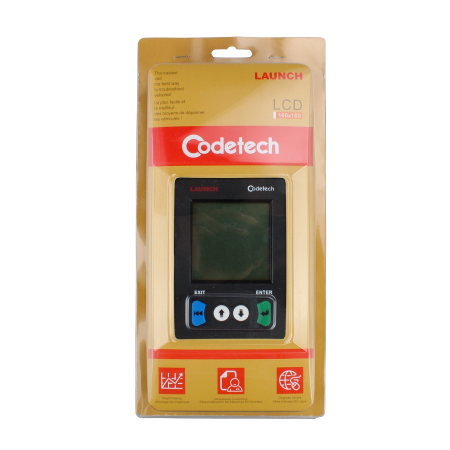 Lançar X431 Codetech Pocket Code Scanner Support OBDII e Definições