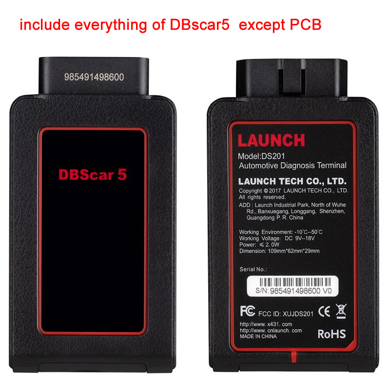 DBscar5 Shell Conjunto completo exceto o PCB
