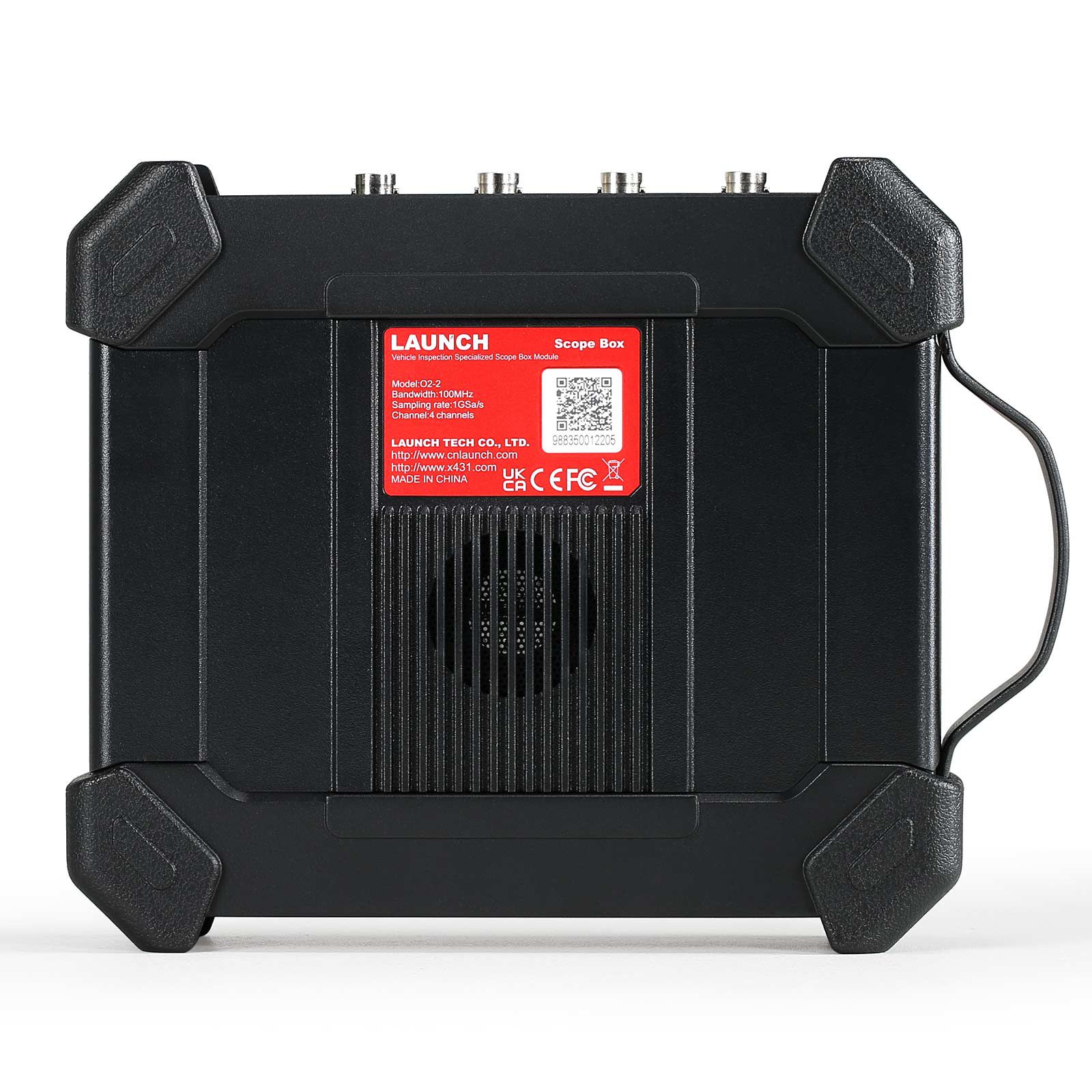 Lançamento X431 O2-2 Osciloscópio de caixa de âmbito 4 canais 100MHz USB DC Osciloscópios automotivos trabalham com PRO3S + V5.0 / PAD V / PAD VII