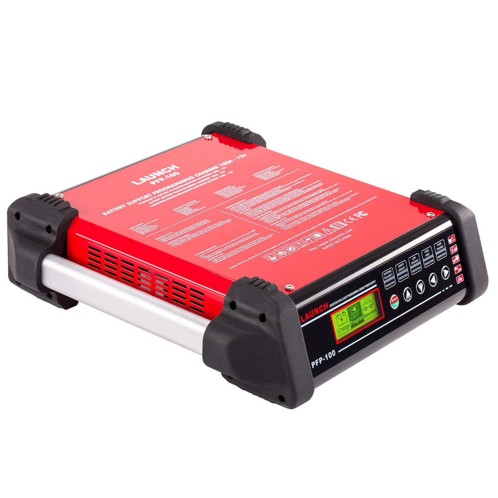 2025 Lançamento PFP-100 Programação Flash Power Carregador avançado de bateria de diagnóstico e mantenedor para veículos, carros, caminhões, barcos, tratores, ônibus