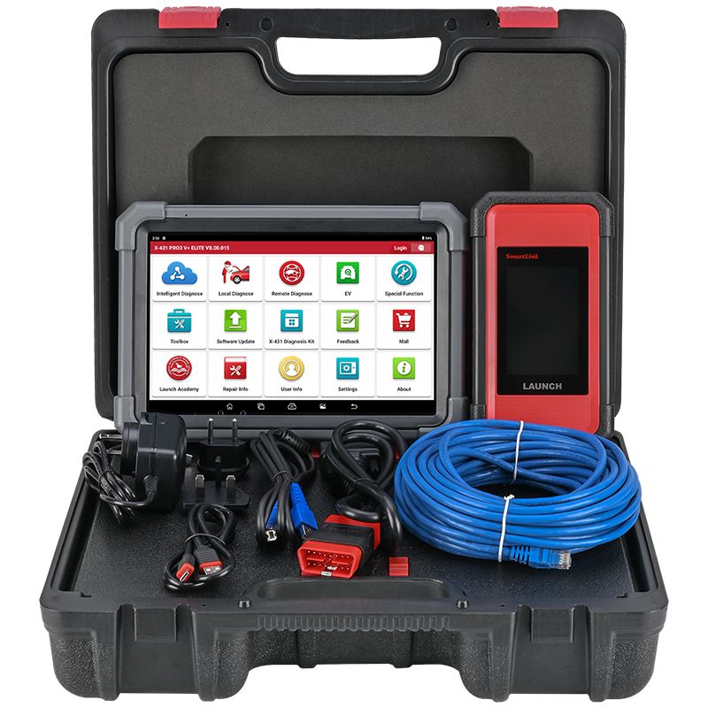 LAUNCH X431 PRO3 V+ ELITE Ferramenta de diagnóstico de 10,1 polegadas com suporte SmartLink 2.0 CAN 2.0, CANFD, DoIP e J2534 O mesmo que PRO3S+ ELITE