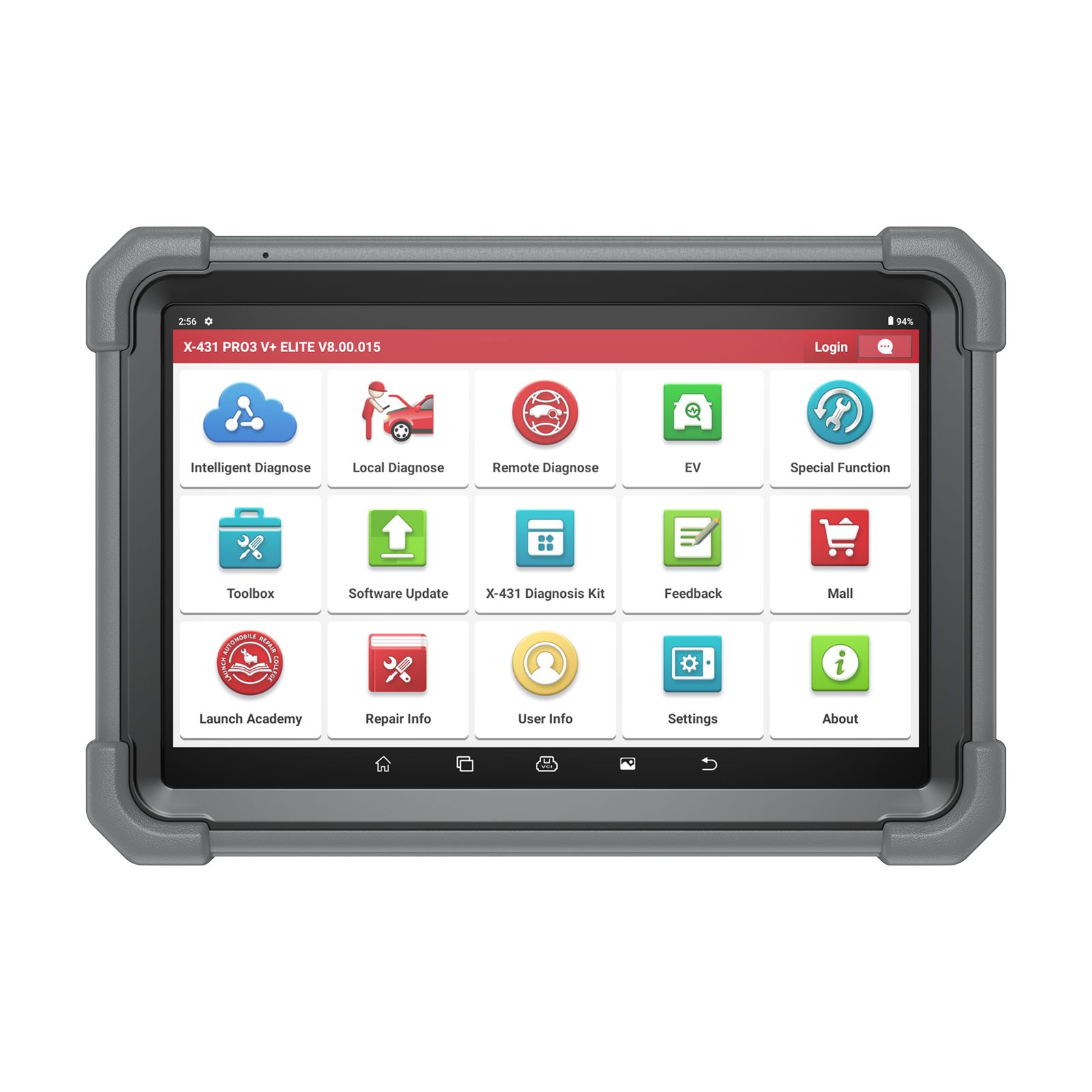 Lançamento X431 PRO3 V+ Elite Bi-Directional Diagnostic Tool 10.1'' com suporte SmartLink 2.0 Mapeamento de topologia, codificação de ECU