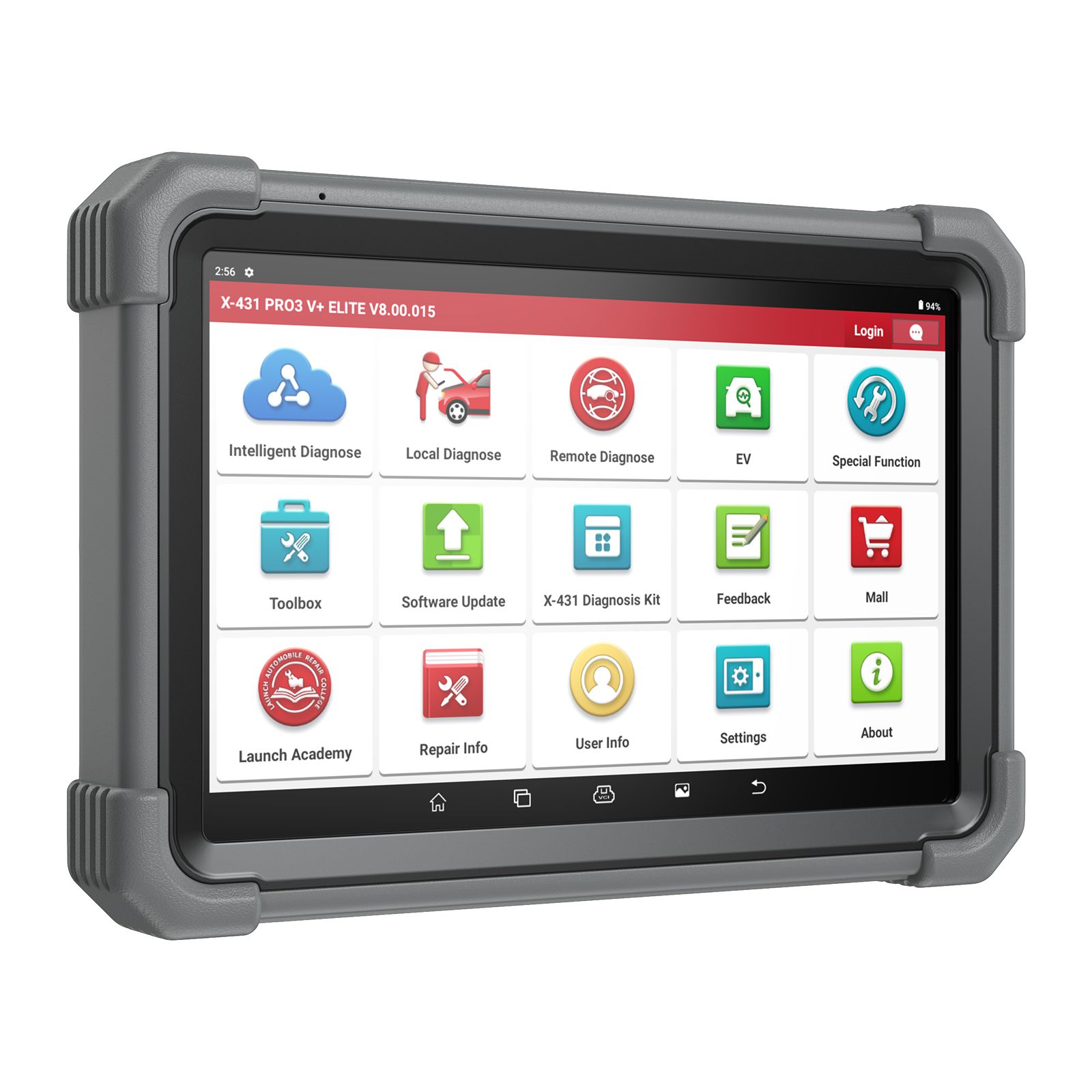 Lançamento X431 PRO3 V+ Elite Bi-Directional Diagnostic Tool 10.1'' com suporte SmartLink 2.0 Mapeamento de topologia, codificação de ECU