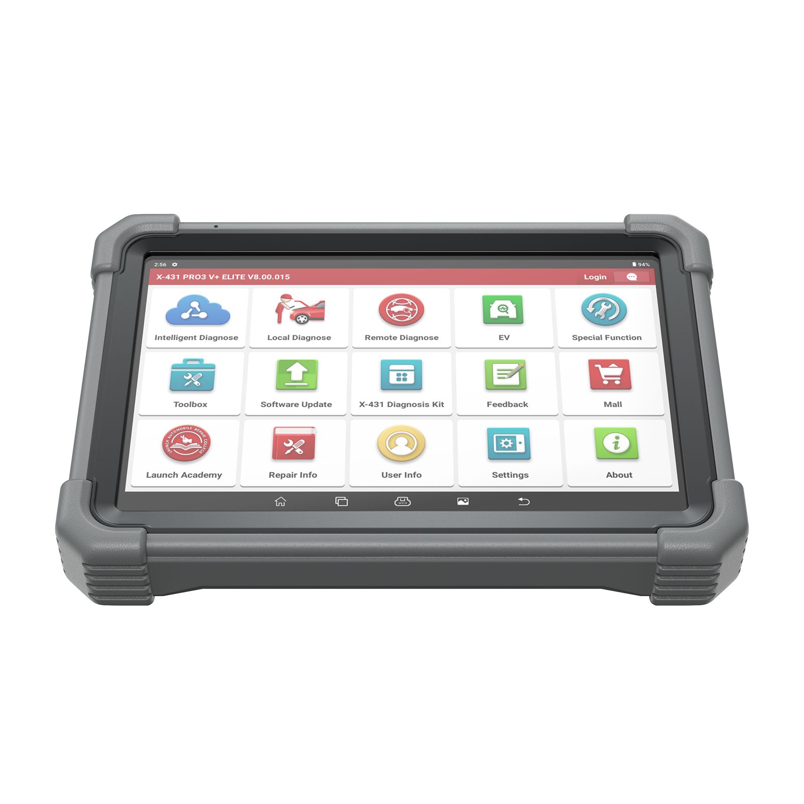 Lançamento X431 PRO3 V+ Elite Bi-Directional Diagnostic Tool 10.1'' com suporte SmartLink 2.0 Mapeamento de topologia, codificação de ECU
