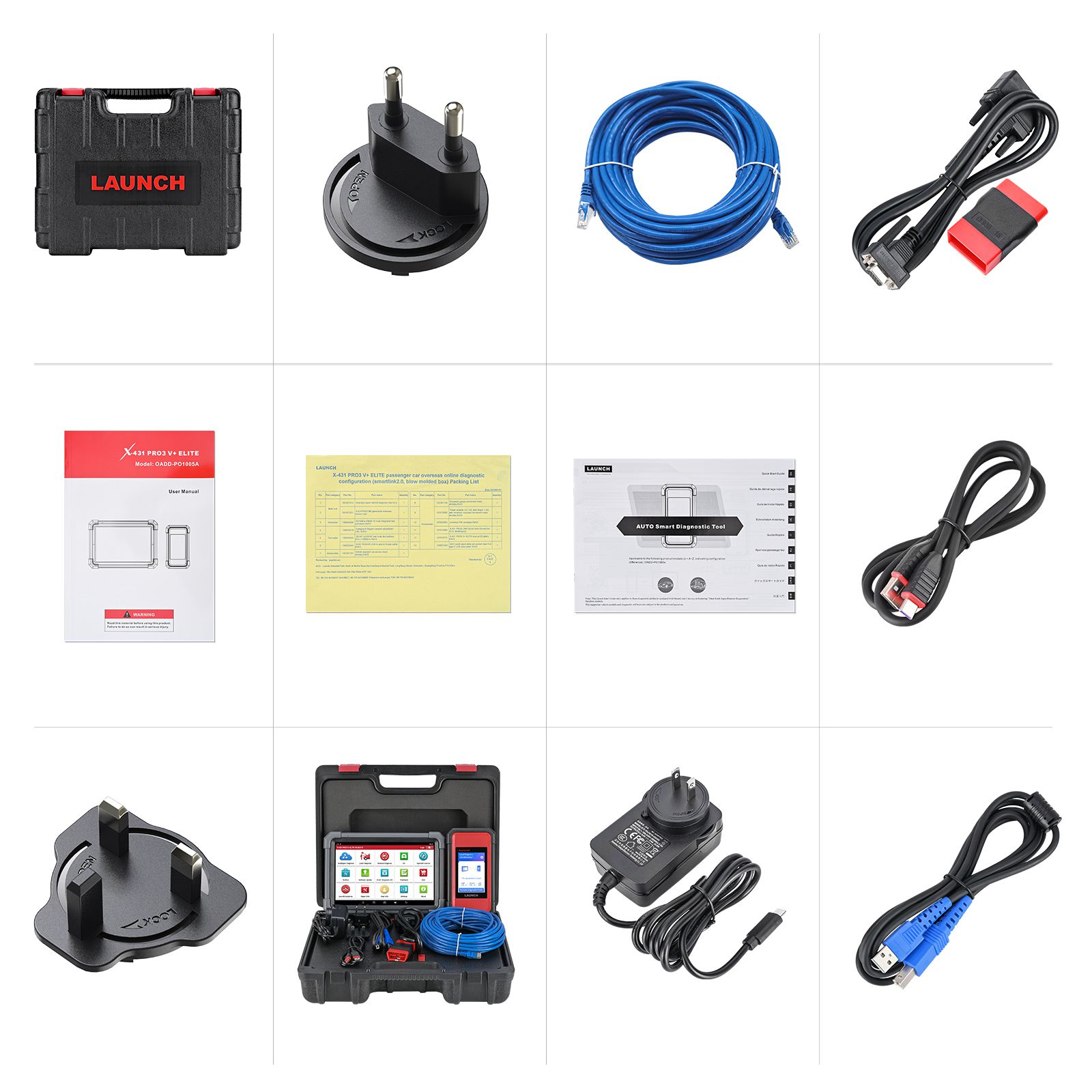 Lançamento X431 PRO3 V+ Elite Bi-Directional Diagnostic Tool 10.1'' com suporte SmartLink 2.0 Mapeamento de topologia, codificação de ECU