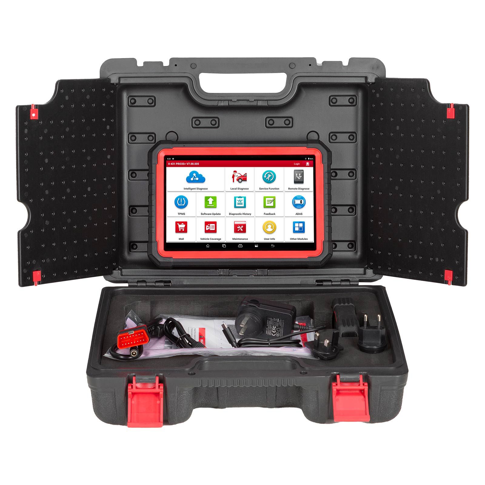 LAUNCH X431 PRO3S + V5.0 Ferramenta de varredura bidirecional, serviço de redefinição 37 +, scanner de diagnóstico Bluetooth do sistema completo de nível OE, codificação da ECU