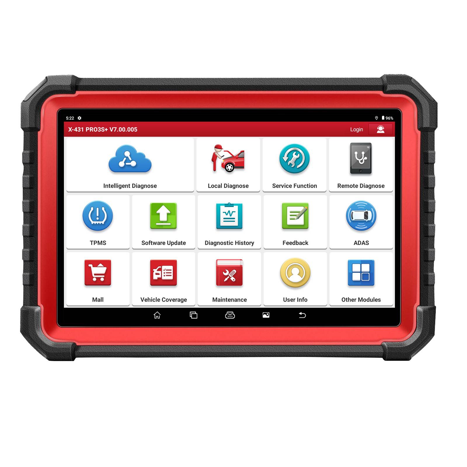LAUNCH X431 PRO3S + V5.0 Ferramenta de varredura bidirecional, serviço de redefinição 37 +, scanner de diagnóstico Bluetooth do sistema completo de nível OE, codificação da ECU
