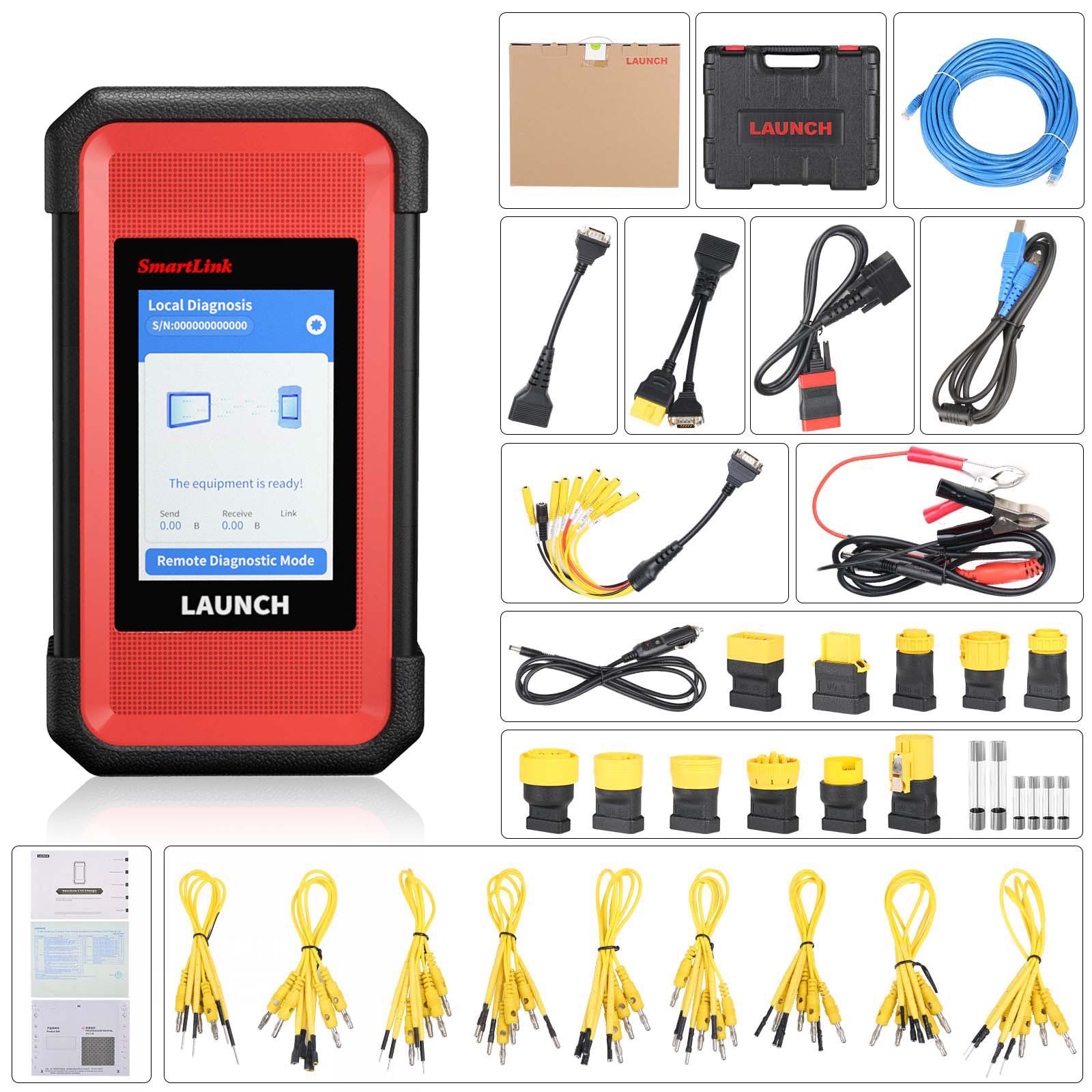 Lançamento do módulo de caminhão pesado X-431 SmartLink C 2.0 para veículos comerciais / passageiros / carros de nova energia usados com as séries X-431 V + PRO3S e PRO5