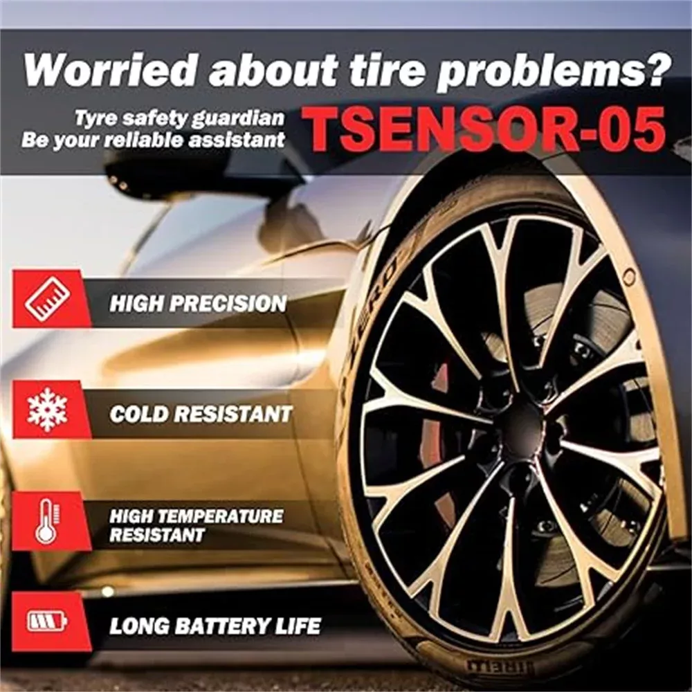 NOVO LAUNCH X431 TESNSOR-05 315MHz & 433MHz 2 em 1 TPMS Sensor Ferramentas de reparação de pneus Scanner Sensores de pressão de pneus Programação do testador