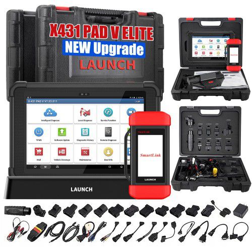 2025 Lançamento da ferramenta X431 PAD V Elite J2534 com o novo suporte Smartlink C para ECU/ECM Programa Online Mapa de Topologia CANFD/DoIP e mais de 60 serviços