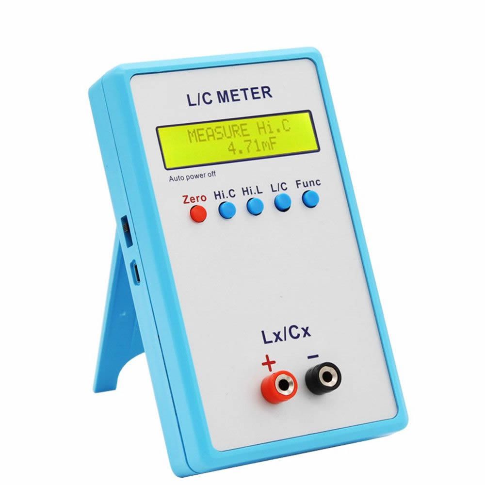 LC-200A 1pF-100mF 1uH-100H Alta precisão display digital capacitância e indutância medidor LC Meter