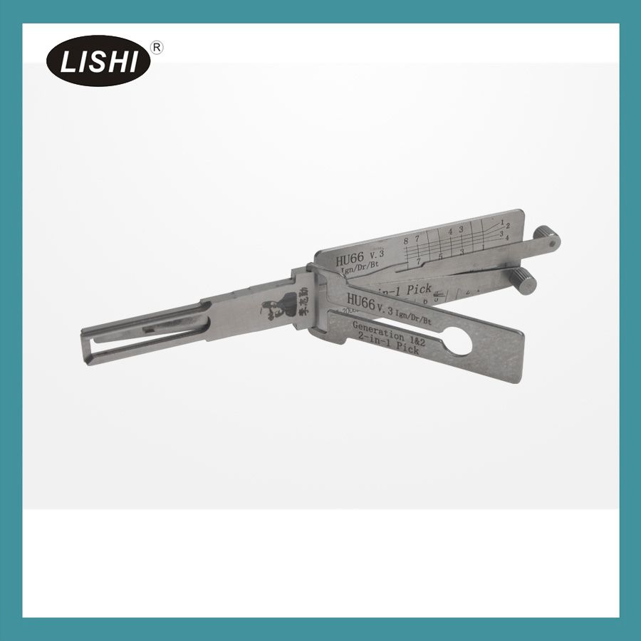 LISHI HU66 2 -in -1 Auto Pick and Decoder for Audi Ford VW Porsche Seat Skoda